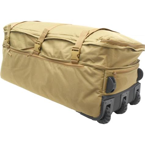 military issue wheeled deployment bag.